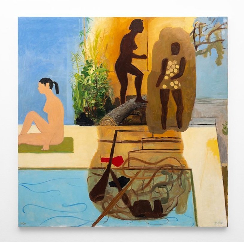 Pool 2020, Oil on Canvas, 193 x 193 cm