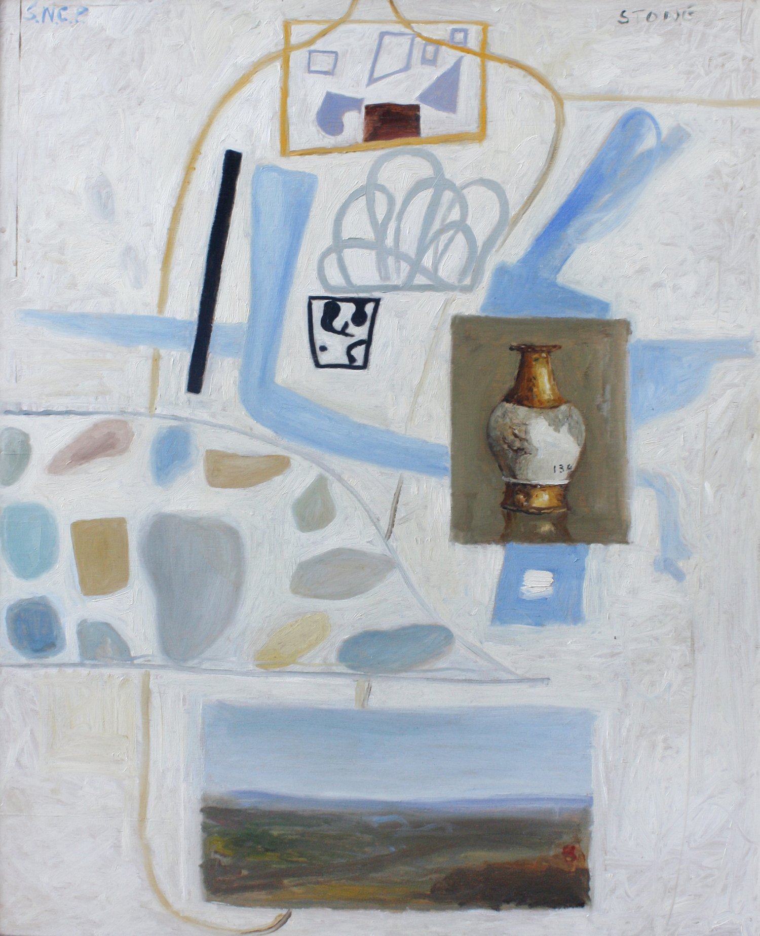 S.N.C.P 2010, Oil on Board, 98 x 76.5 cm