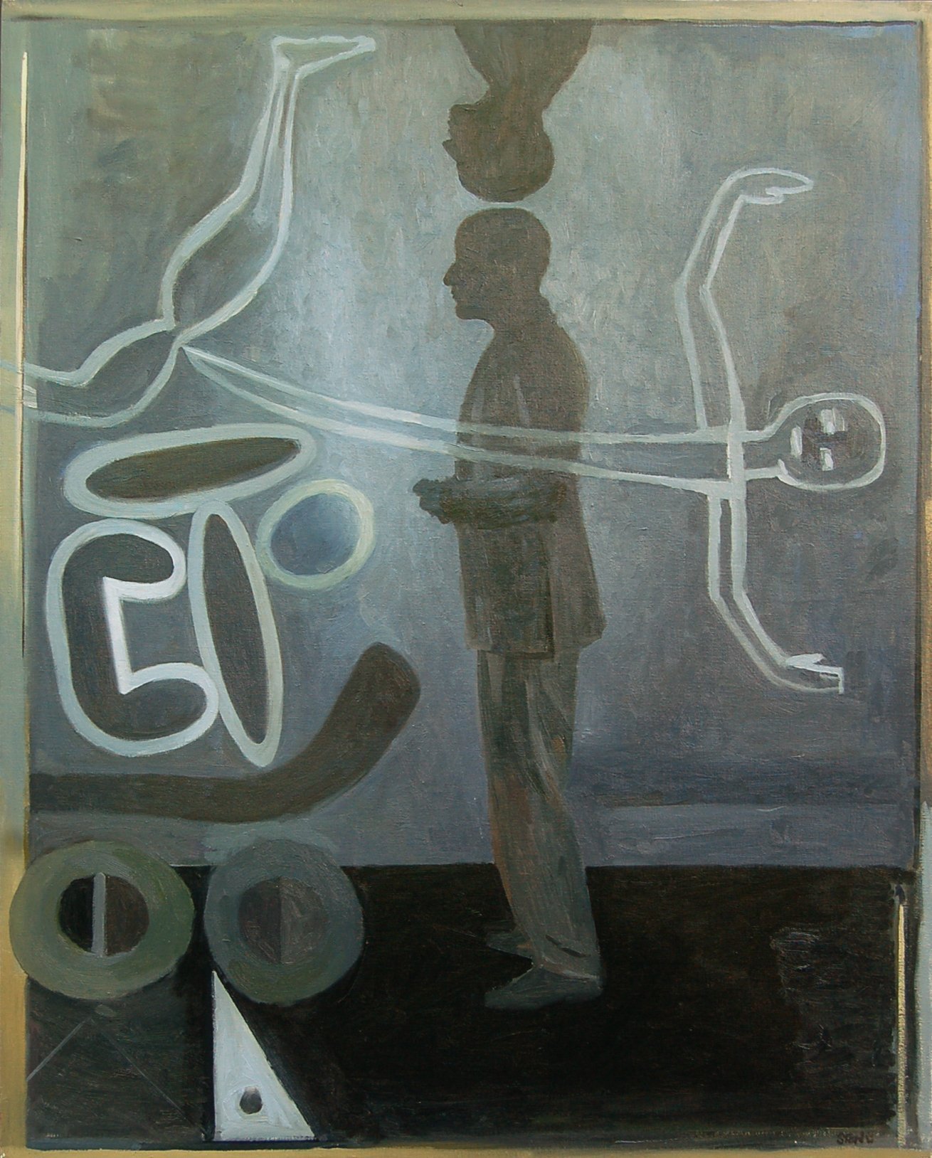 The Dark Floor 2010, Oil on Canvas, 117.5 x 93 cm