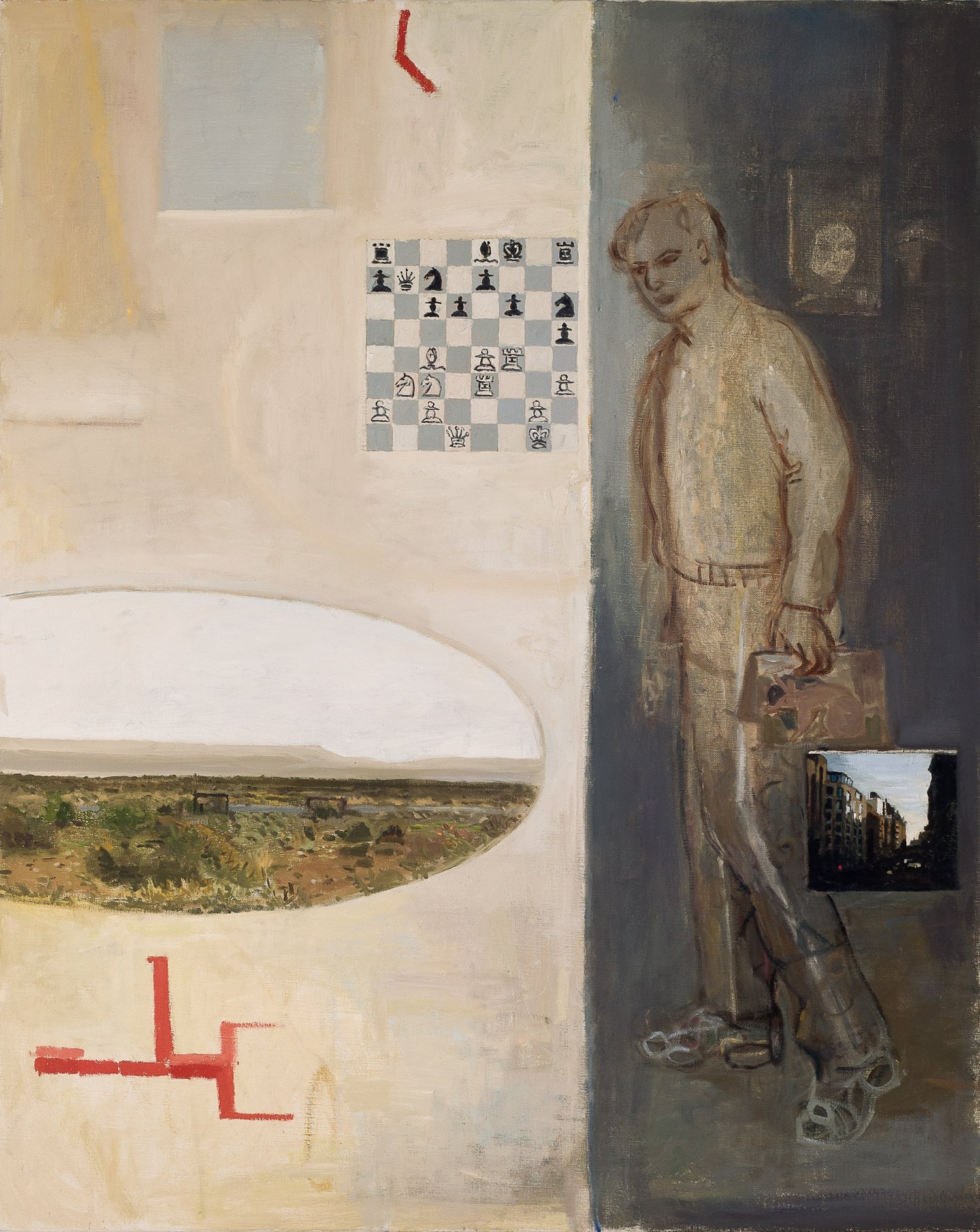 The End of the Middle Game 2010, Oil on Canvas, 117 x 93.5 cm