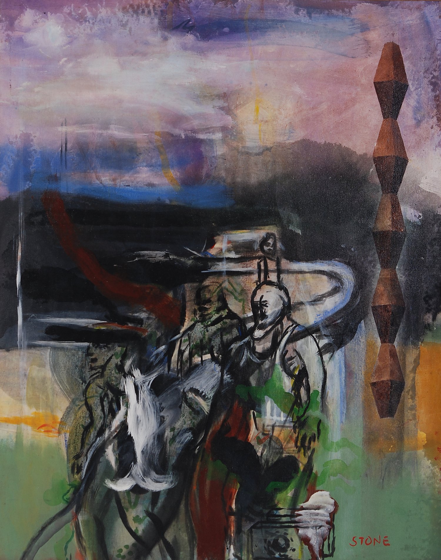 The Homecoming 1988, Acrylic on Canvas, 161 x 122 cm