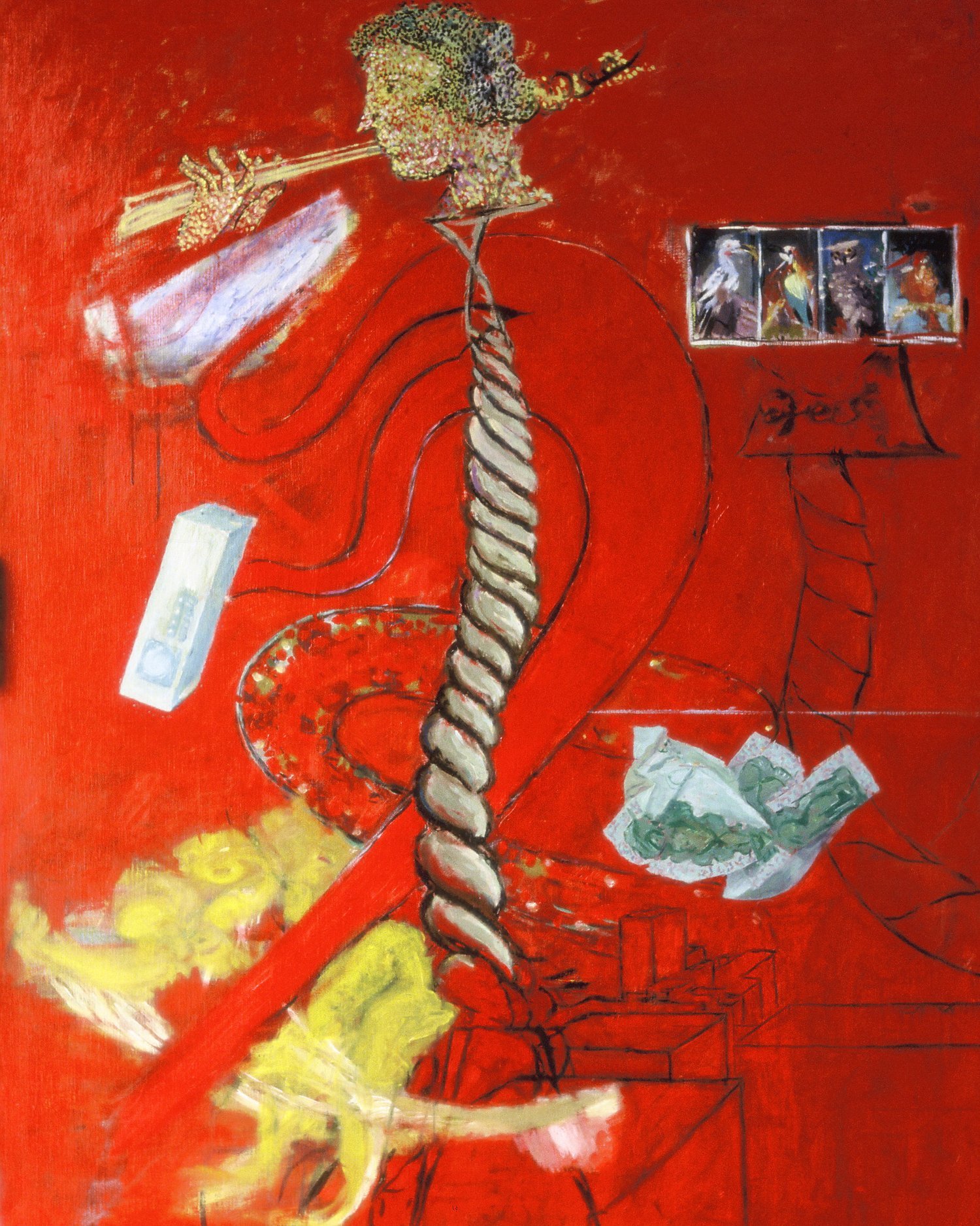 Red Painting 1988, Oil on Canvas, 152.5 x 122 cm